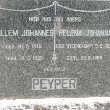 PEYPER Willem Johannes 1878-1938 &amp; Helena Johanna STEENEKAMP 1884-1959