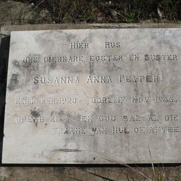 PEYPER Susanna Anna 1920-1945