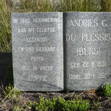 PLESSIS Andries C., du 1931-1962