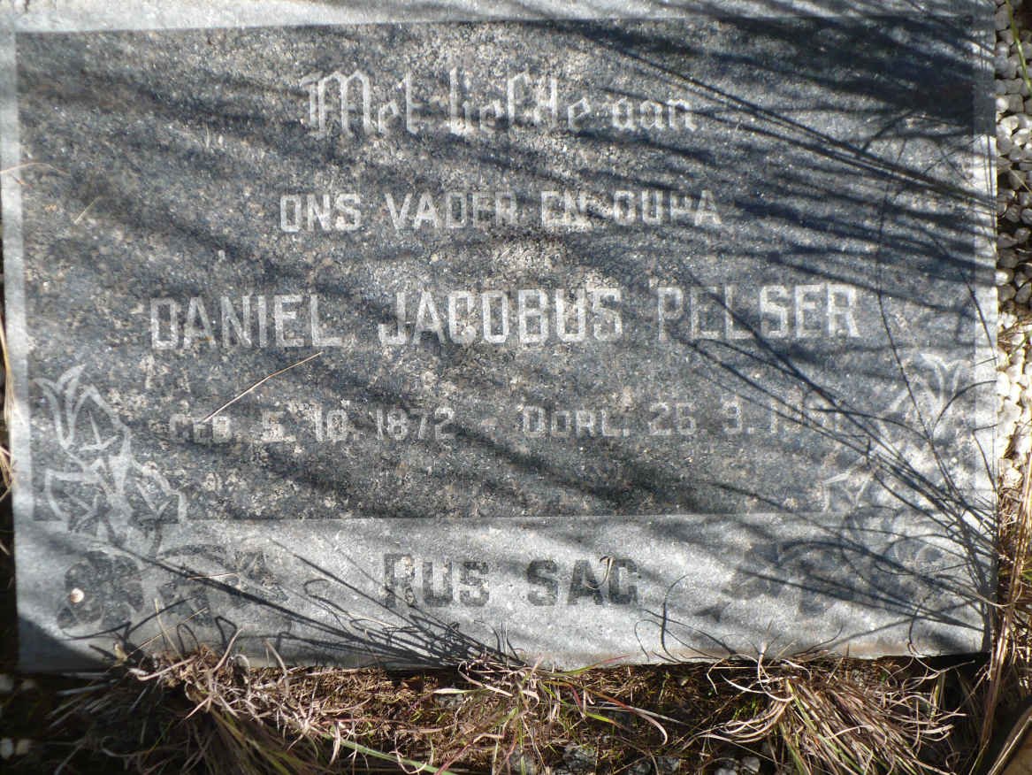 PELSER Daniel Jacobus 1872-19?1