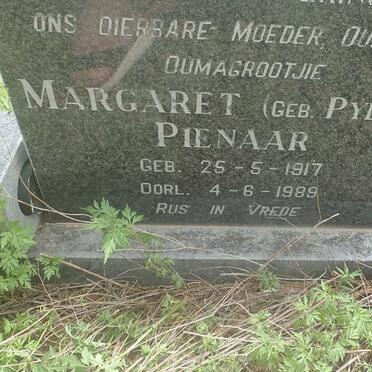 PIENAAR Jonas Casper 1909-1976 &amp; Margaret PYLMAN 1917-1989 
