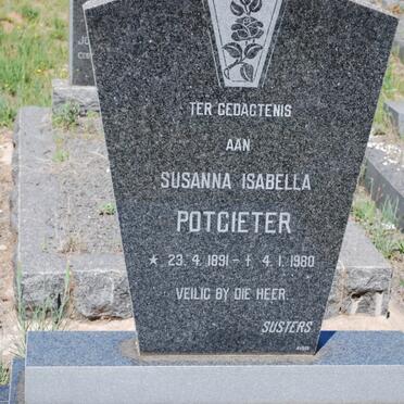 POTGIETER Susanna Isabella 1891-1980