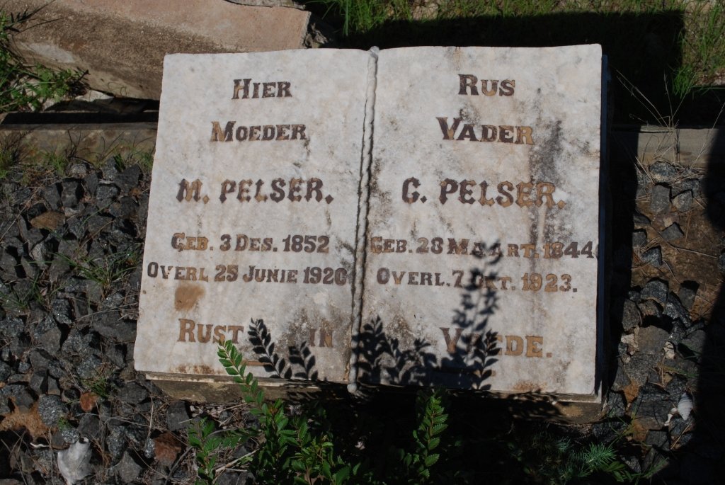 PELSER C. 1844-1923 &amp; M. PELSER 1852-1920