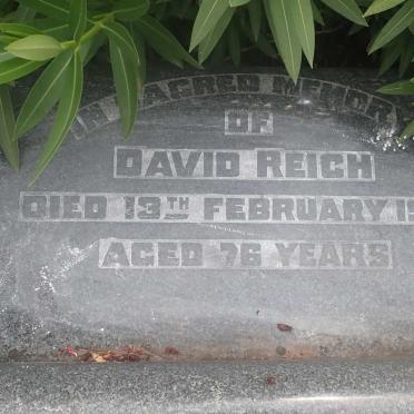 REICH David -1928