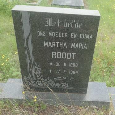 ROODT Martha Maria 1886-1984
