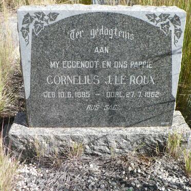 ROUX Cornelius J., le 1895-1962