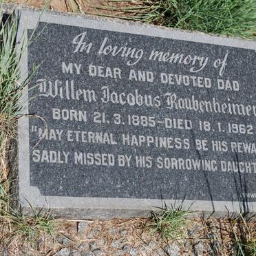 RAUBENHEIMER Willem Jacobus 1885-1962