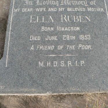 RUBEN Ella nee ISAACSON -1953
