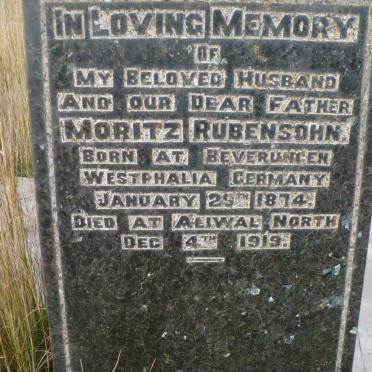 RUBENSOHN Moritz 1874-1919