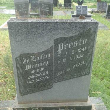 SCOTT Presto 1941-1982