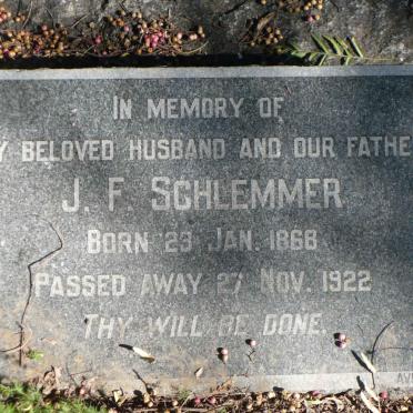 SCHLEMMER J.F. 1868-1922