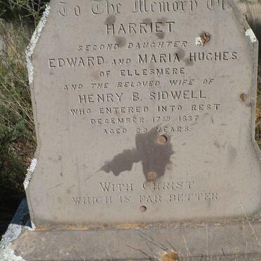 SIDWELL Harriet nee HUGHES -1887