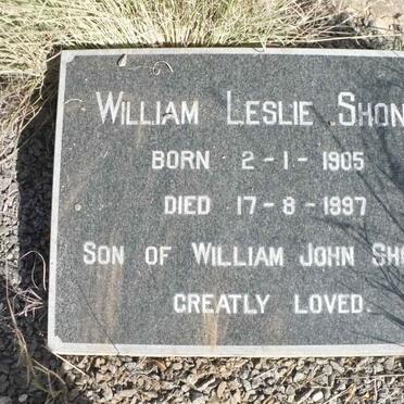 SHONE William Leslie 1905-1997