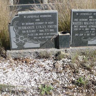 SMITH Hermanus Lukas 1897-1965 &amp; Martha Magdalena voorheen WAGENAAR nee MARAIS 1905-1990