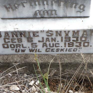 SNYMAN Jannie 1930-1930