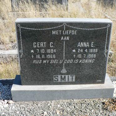 SMIT Gert C. 1894-1968 &amp; Anna E. 1899-1968