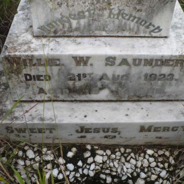 SAUNDERS Willie W. -1923