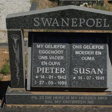 SWANEPOEL Pieter 1942-1999 &amp; Susan 1941-