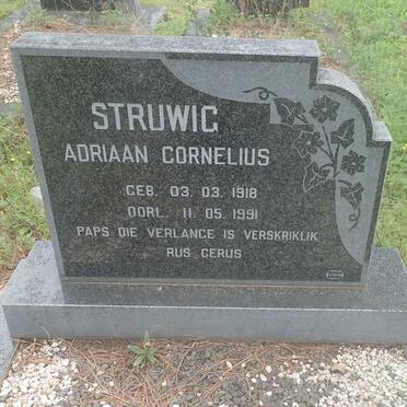 STRUWIG Adriaan Cornelius 1918-1991