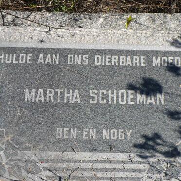 SCHOEMAN Martha