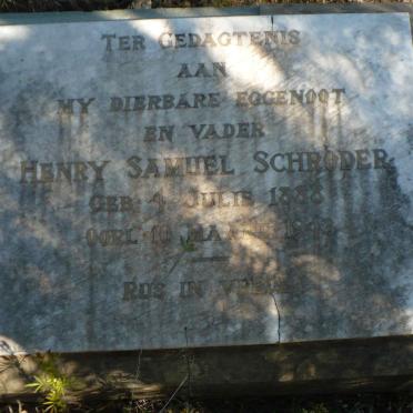 SCHRÖDER Henry Samuel 1888-1943
