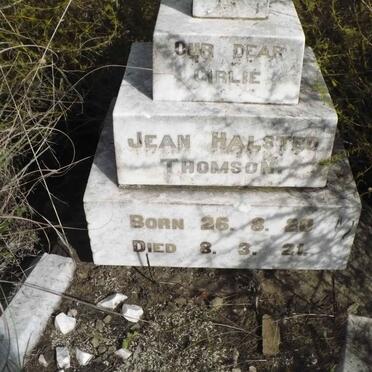 THOMSON Jean Halsted 1920-1921