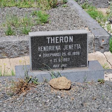 THERON Hendriena Jenetta nee SHEPHERD 1896-1967