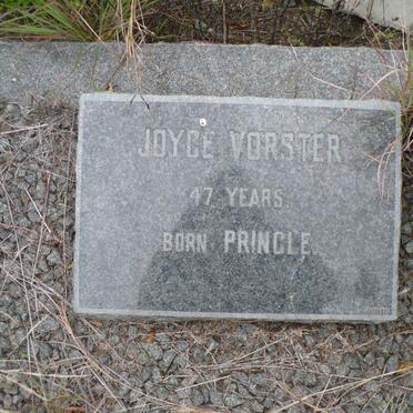 VORSTER Joyce nee PRINGLE