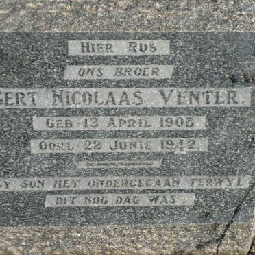 VENTER Gert Nicolaas 1908-1942