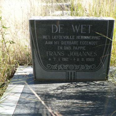 WET Frans Johannes, de 1912-1968
