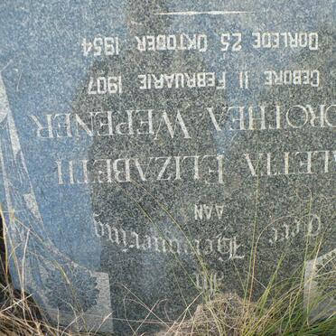 WEPENER Aletta Elizabeth Dorothea 1907-1954