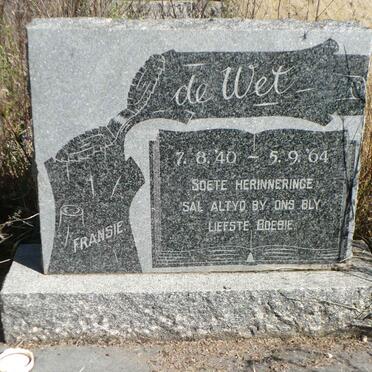 WET Fransie, de 1940-1964