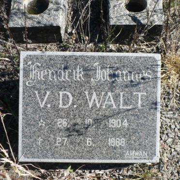 WALT Hendrik Johannes, v.d. 1904-1988