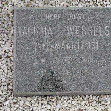 WESSELS Talitha nee MAARTENS 1908-1993