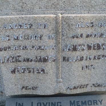 WEBSTER James &amp; Lizzie :: WEBSTER James -1917