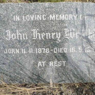 WRIGHT John Henry 1878-1949