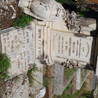 WET Hendrik Francois, de 1860-1935 &amp; Hester C.J. ODENDAAL 1863-1952