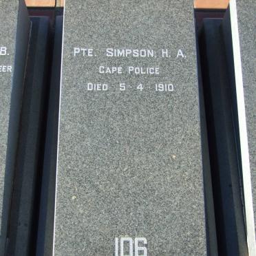 SIMPSON H.A. -1910