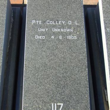 COLLEY D.L. -1905