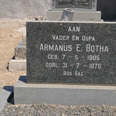 BOTHA Armanus E. 1905-1978