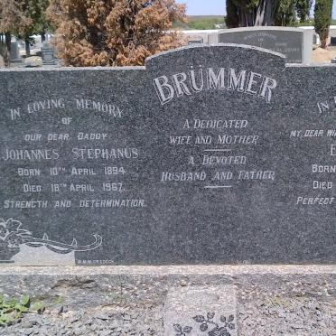 BRUMMER Johannes Stephanus 1894-1967 &amp; Erene SMITH 1900-1960