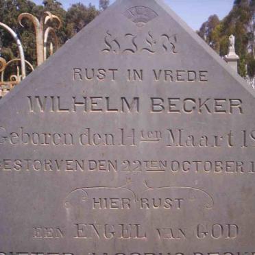 BECKER Wilhelm 1831-1874