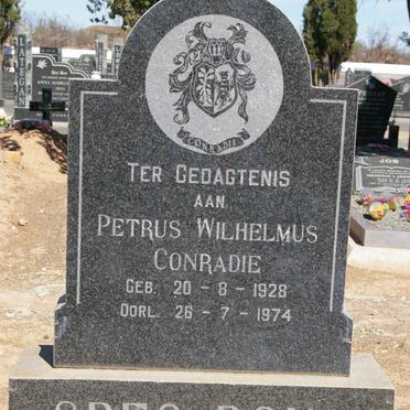 CONRADIE Petrus Wilhelmus 1928-1974 :: CONRADIE Jesaias Engelbertus 1932-2002