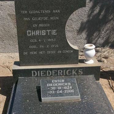 DIEDERICKS Ester 1924-2006 :: DIEDERICKS Christie 1953-1976