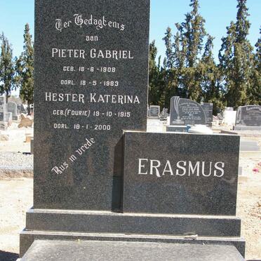 ERASMUS Pieter Gabriel 1908-1983 &amp; Hester Katerina FOURIE 1915-2000