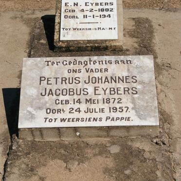 EYBERS Petrus Johannes Jacobus 1872-1957 &amp; E.N. 1882-1941
