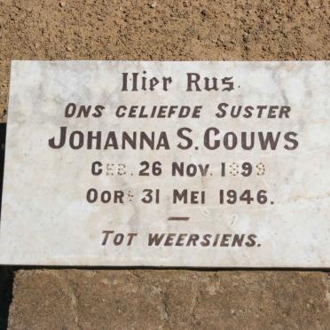 GOUWS Johanna S. 1899-1946