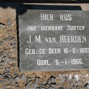 HEERDEN J.M., van nee DE BEER 1883-1966