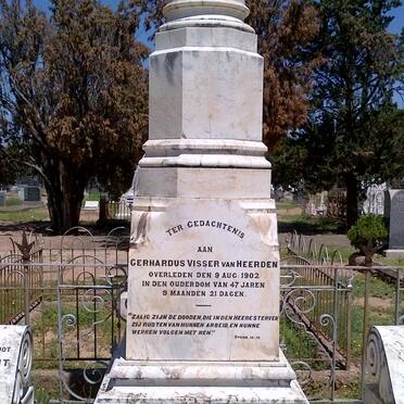 HEERDEN Gerhard Visser, van -1902 :: LAMBRECHT Anthon J. 1925-1932