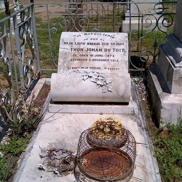 TOIT Anthon Johan, du 1873-1915